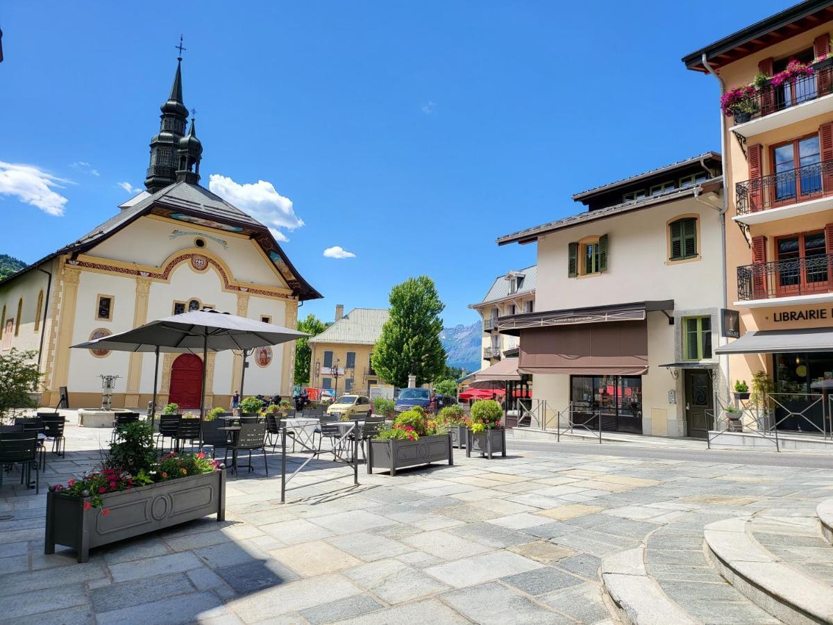 Bel appartement avec piscine couverte et hammam Saint-Gervais-les-Bains Extérieur photo